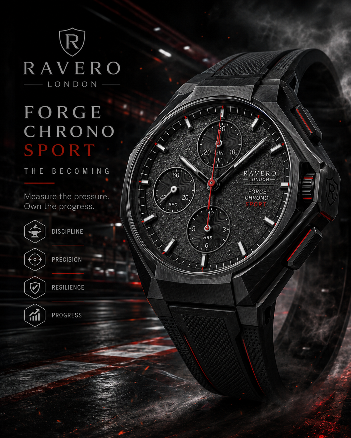RAVERO FORGE chronograph watch